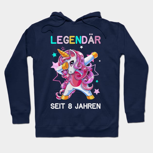 8th birthday unicorn Hoodie by NI78